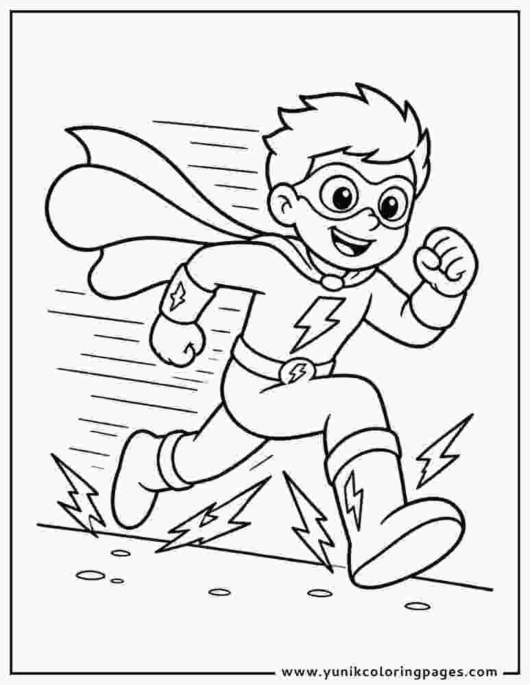 free coloring pages for kids superheroes