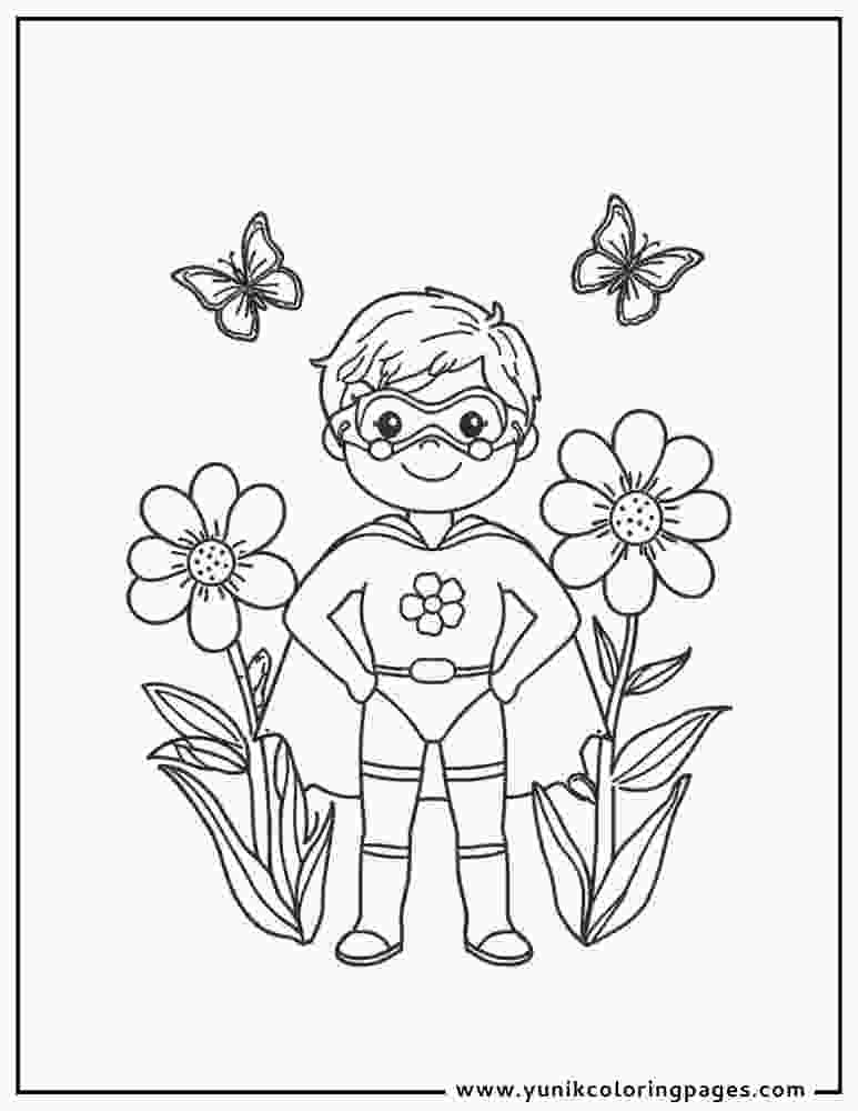 superhero coloring pages for kids printable