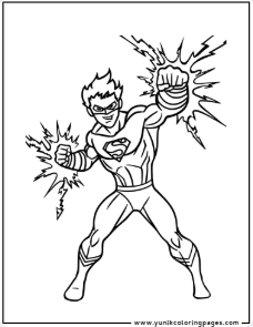 Superhero with Lightning Powers Charging Up