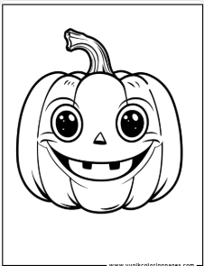 Pumpkin coloring pages for kids