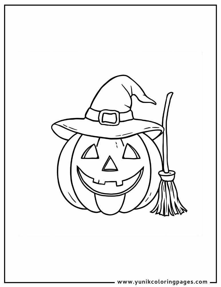 Jack-o-lantern halloween coloring page