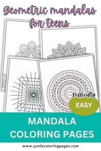 easy mandala geometric for teens