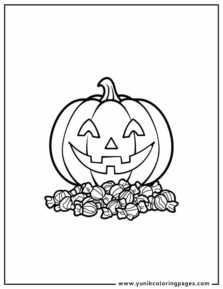 jack-o-lantern halloween coloring page
