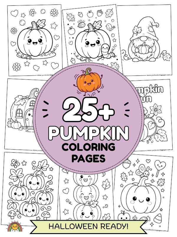 25+ pumpkin coloring pages collection