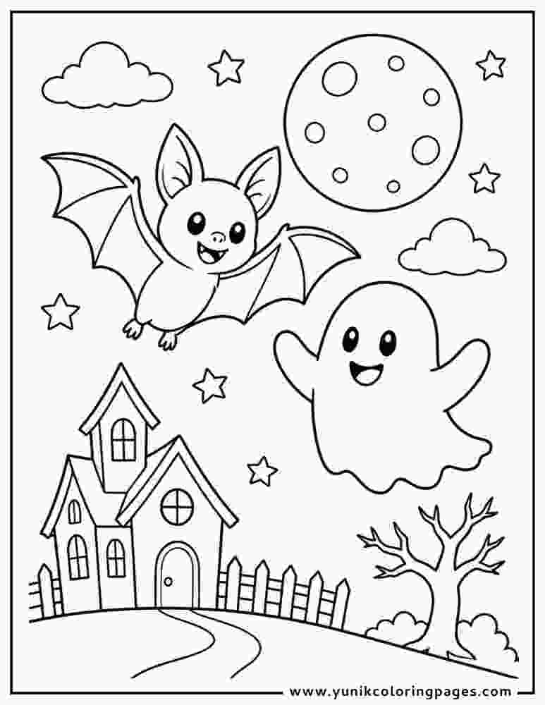 Bat Coloring Pages Halloween (2)