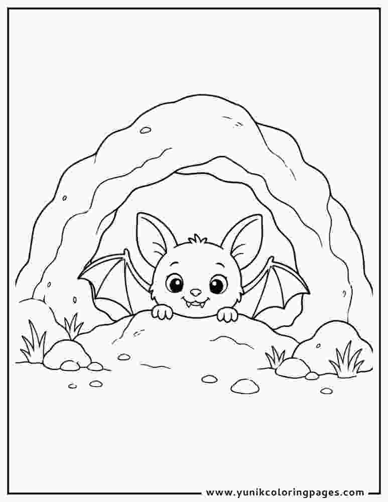 Bat Coloring Pages Halloween PDF