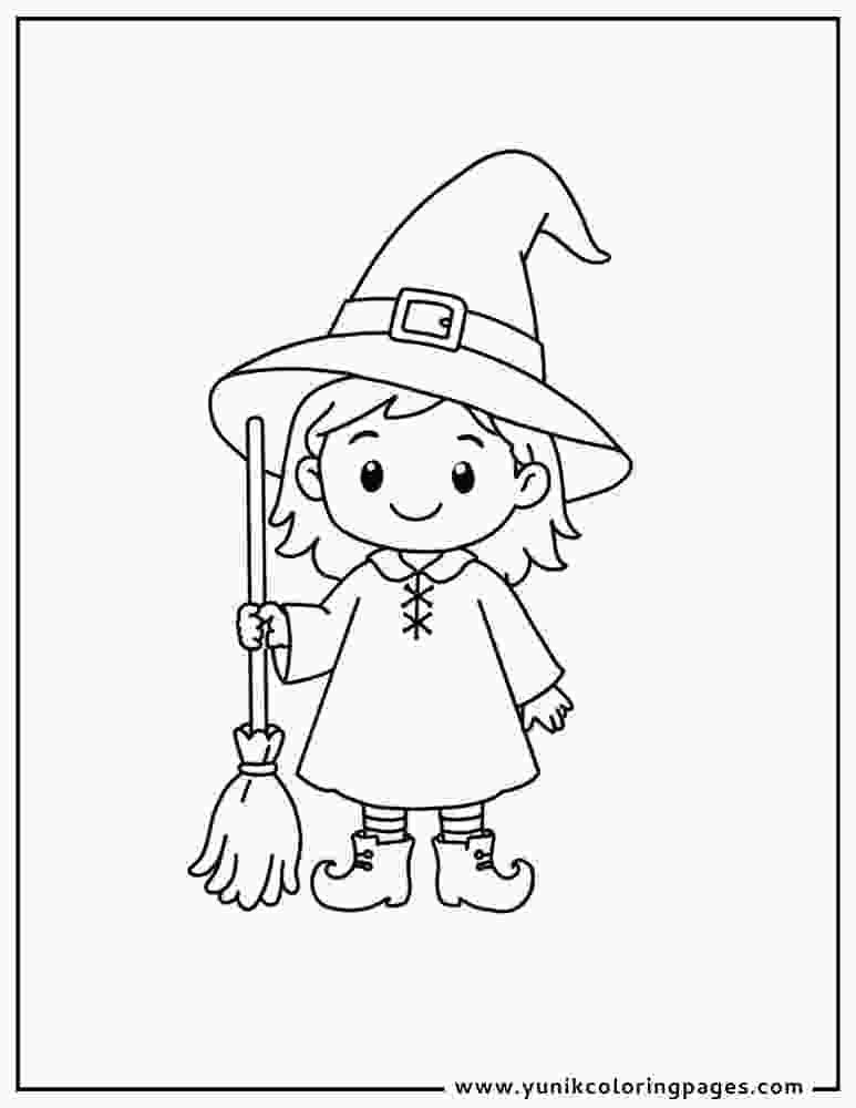 Free Coloring Pages of Witches