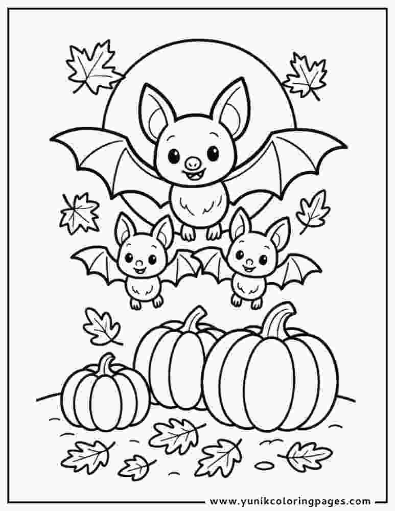 Halloween Bat Coloring Pages