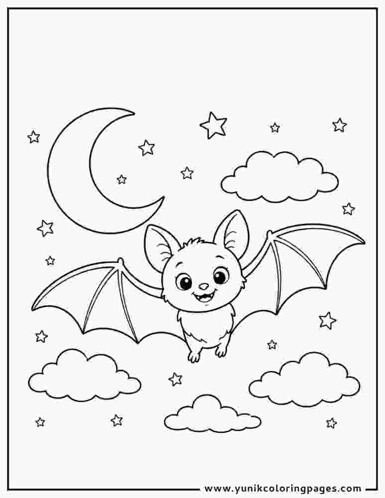 Halloween Bat Pictures to Color