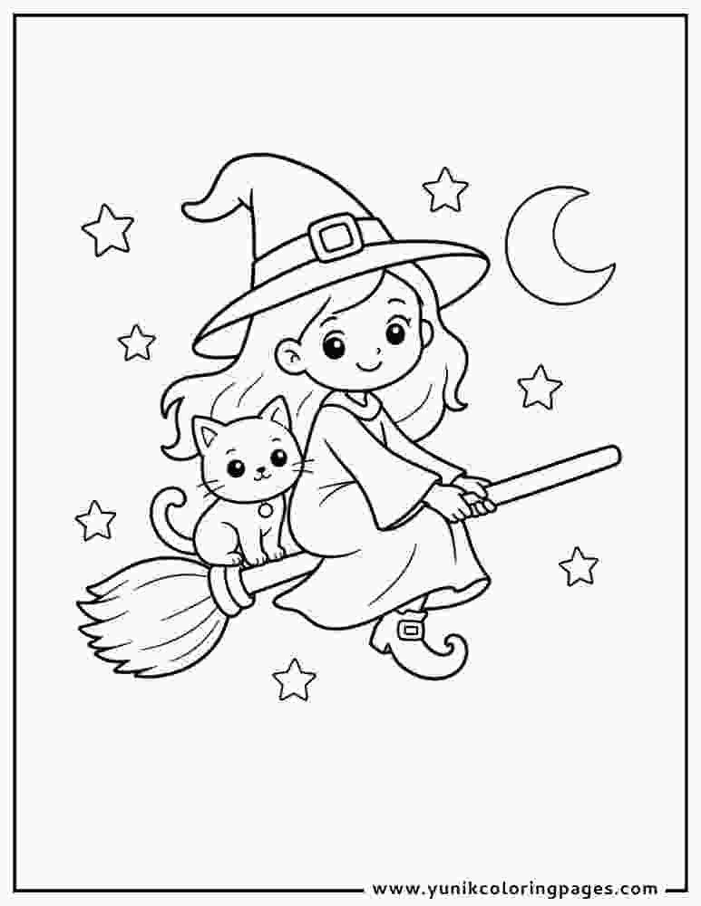 Halloween Witch Coloring Pages