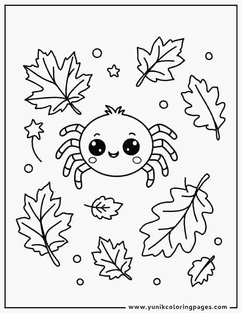 Baby Spider Coloring Page
