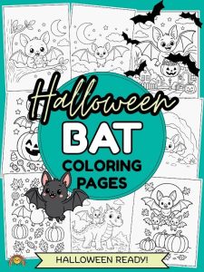 Bat Coloring Pages Halloween