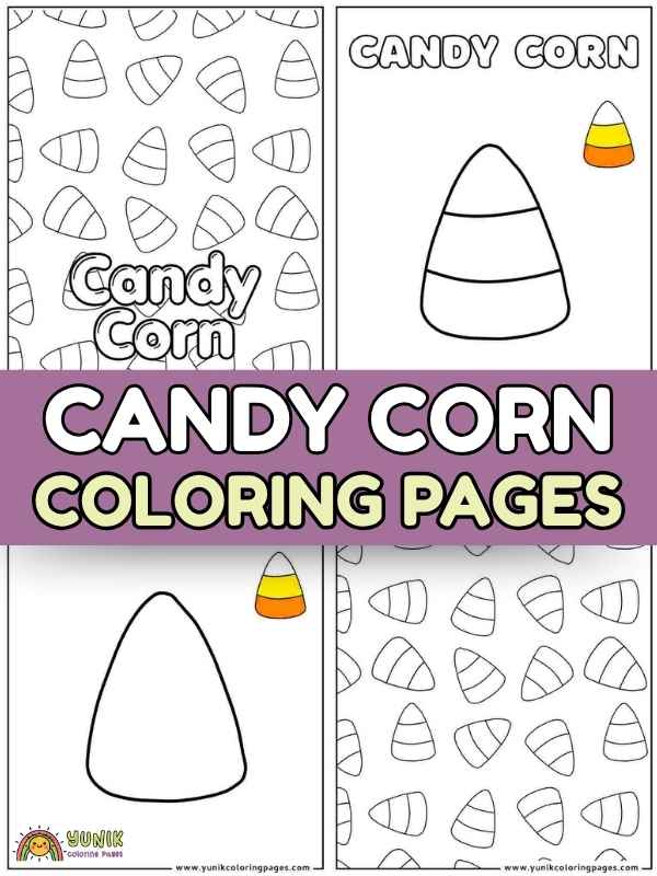 candy corn coloring page