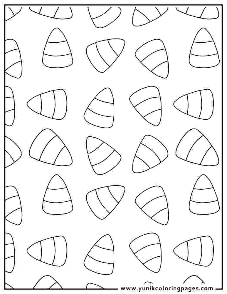 candy corns coloirng page