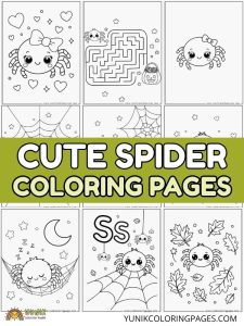 cute spider coloring pages