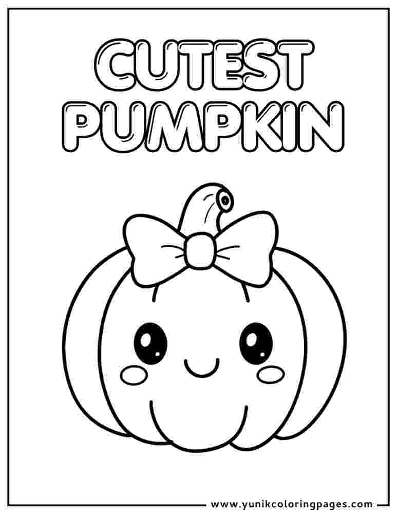 cutest pumpkin coloring page