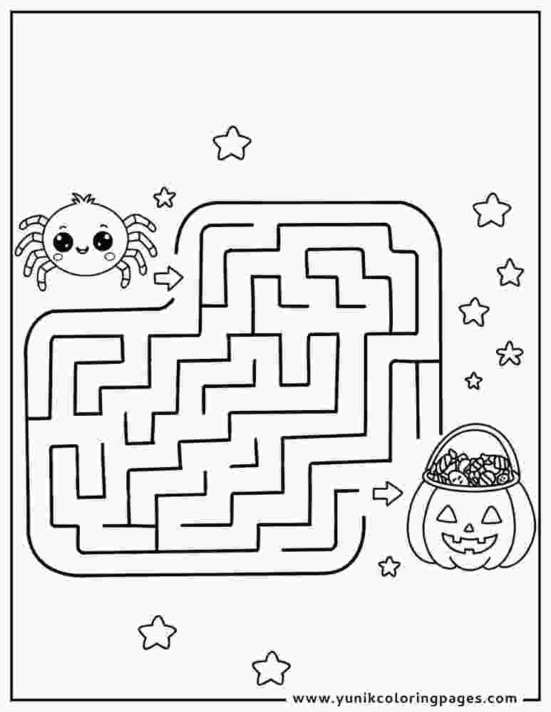 Easy Cute Spider Coloring Pages
