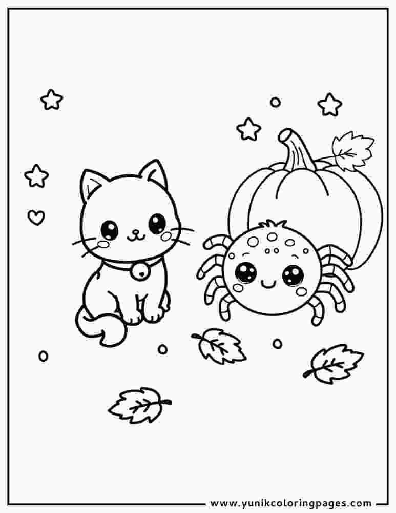 Easy Spider Coloring Sheet
