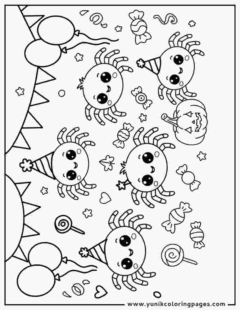 Free Cute Spider Coloring Pages
