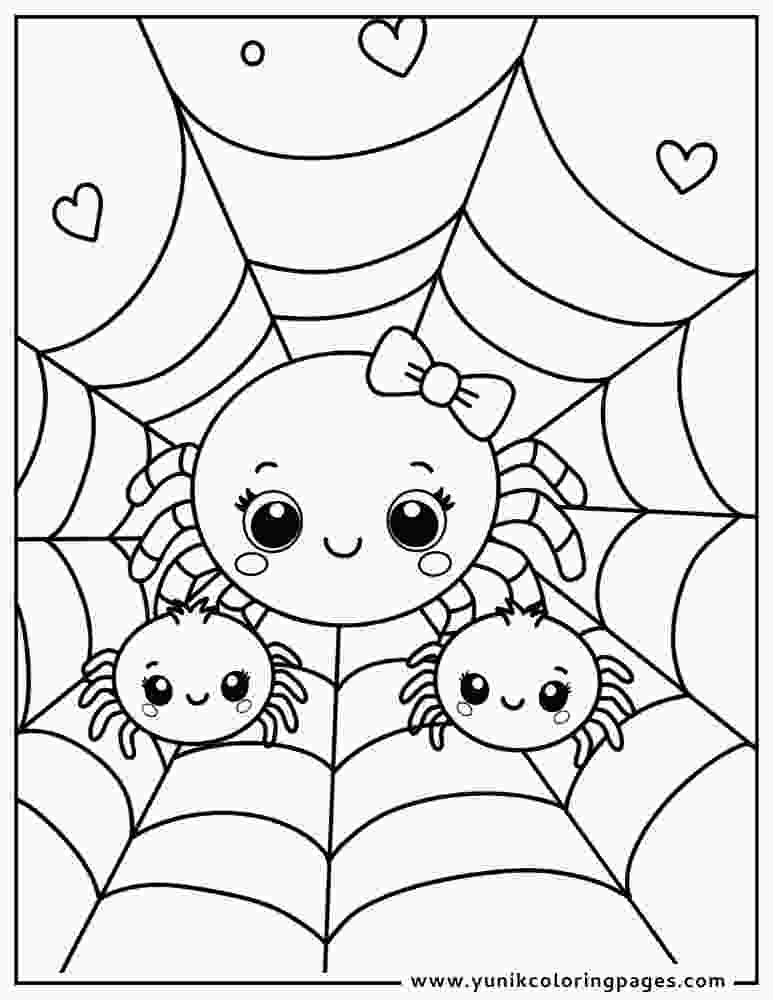 Halloween Spider Coloring Pages

