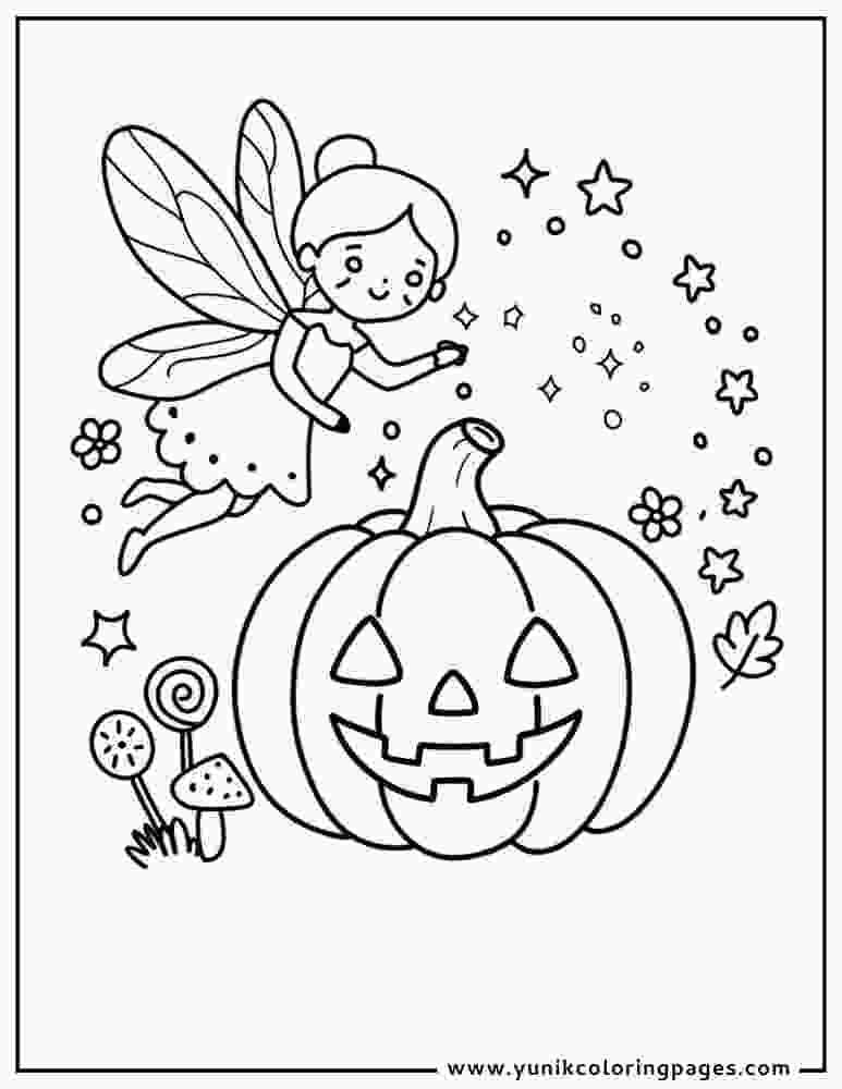 jack o lantern with fairy