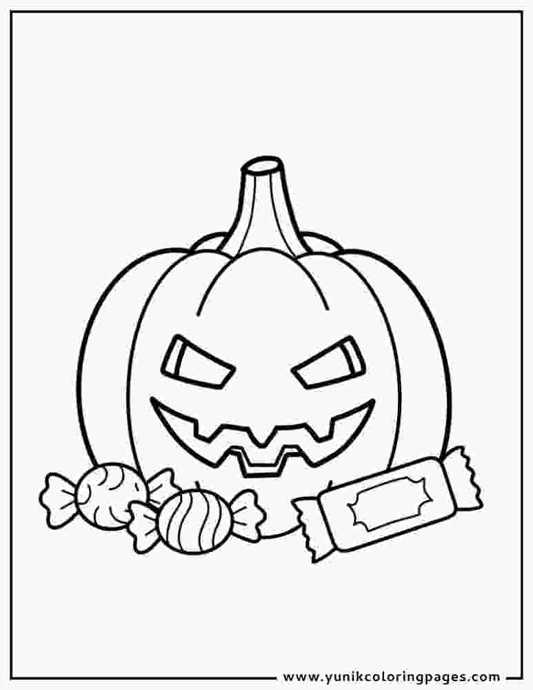 jack o lanterns coloring pages with candy