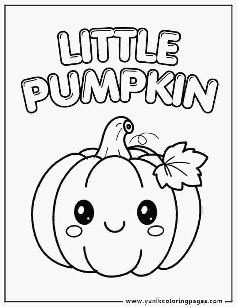 little pumpkin coloring page 1
