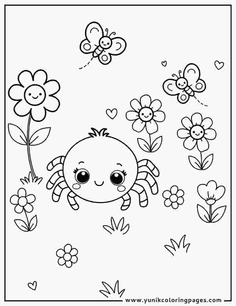 Printable Spider Coloring Sheet
