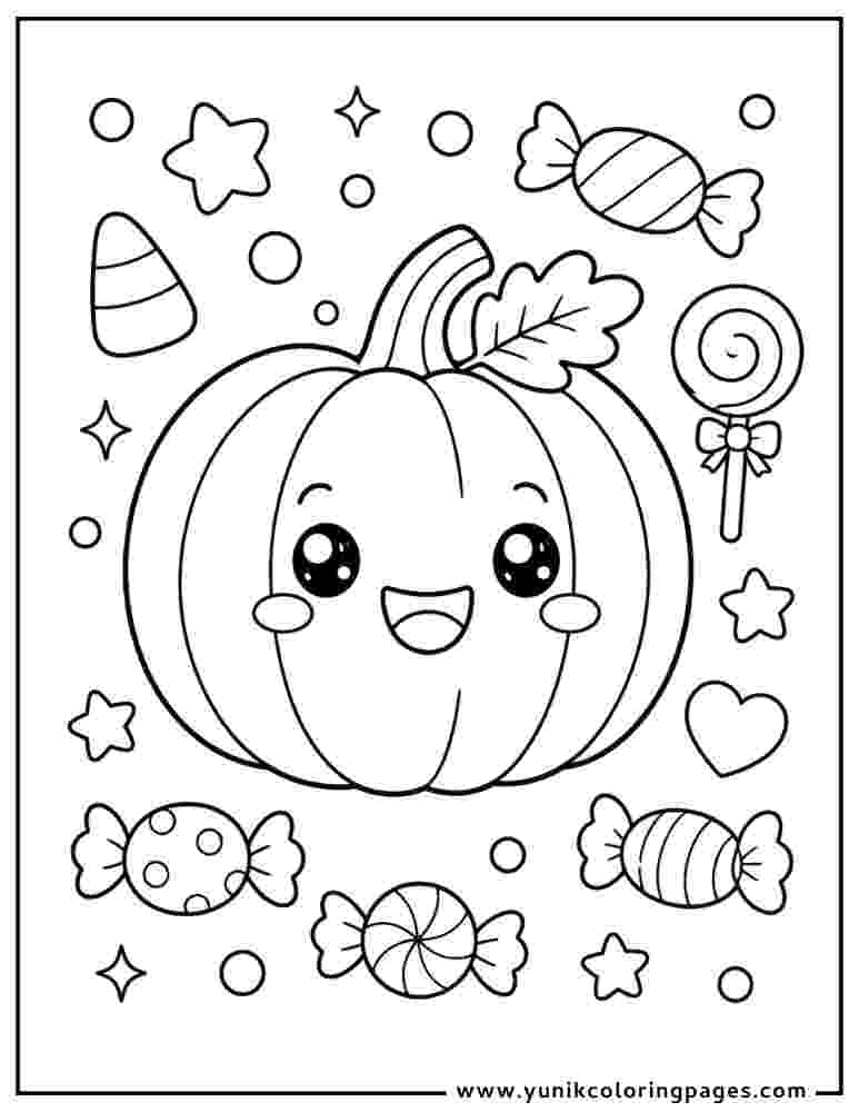 pumpkin with candies toddlers