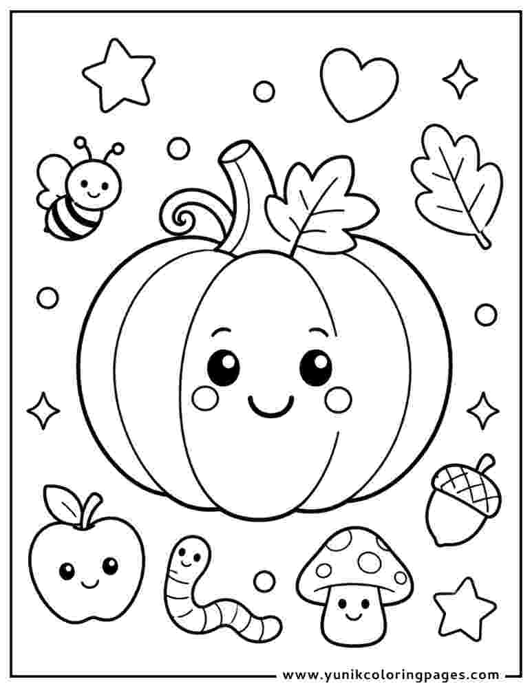 pumpkin with leaf, butterfly
