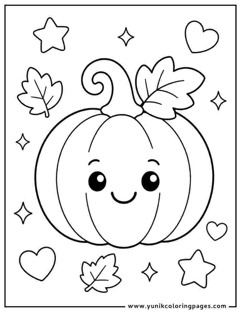 pumpkin with stars leaf