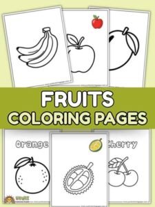 Fruits pictures to color