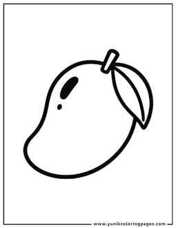 Mango coloring page
