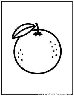 Orange coloring page